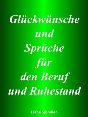 cover image of Glückwünsche und Sprüche für den Beruf und Ruhestand